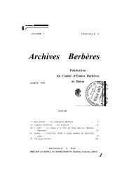 Archives Berberes Bibliotheque Numerique Marocaine