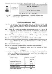 det-liquidazione GETTONI AI CONSIGLIERI - Comune di Agropoli