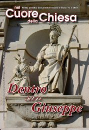 rivista n. 1/2010 (pdf) - Carmelitani Scalzi di Sicilia