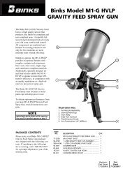 Binks Model M1-G HVLP GRAVITY FEED SPRAY GUN - Clemtex