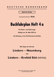 Buchfahrplan Heft 4 a - Krefelder Eisenbahn Gesellschaft