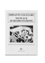 Manziale di Riabilitazione Cochlear - Audiovestibologia.It