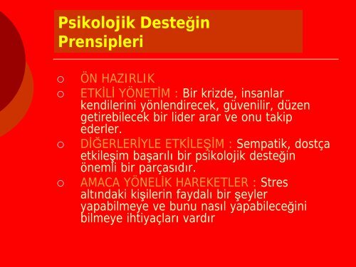 AFET PSİKOLOJİSİ - Acil Durum Yönetimi