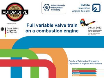 NMMU - Becker: Full variable valve train on a combustion ... - DAAD