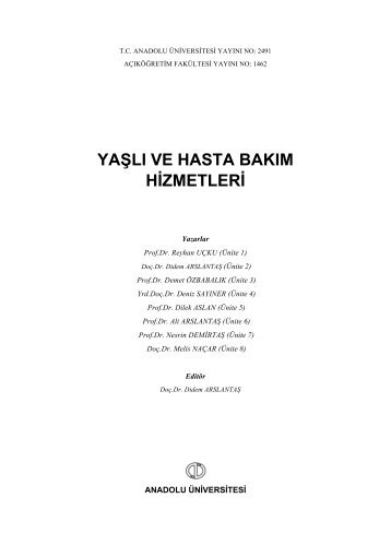 yaşlı ve hasta bakım hizmetleri - Açıköğretim e-Öğrenme Portalı ...