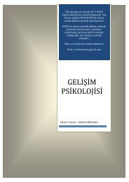 GELİŞİM PSİKOLOJİSİ