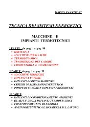 TECNICA DEI SISTEMI ENERGETICI - Sismondi-Pacinotti