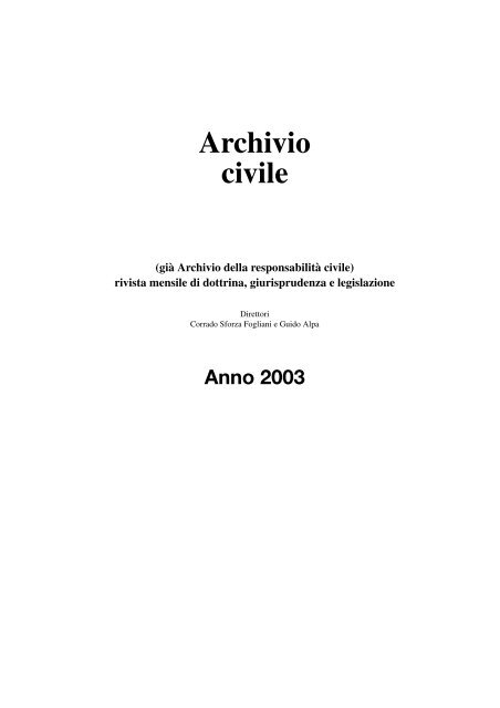 Archivio civile - La Tribuna