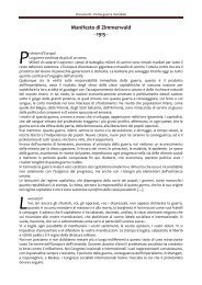 Manifesto di Zimmerwald - istituto cesare arici