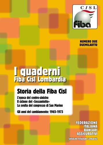 I quaderni - CISL Lombardia - Fiba