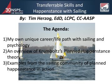 Transferable skills and Happenstance with Sailing - US Sailing ...