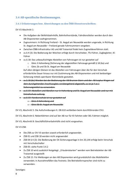 Streckenbeschreibung - Regionalmanagement Traisen-Gölsental