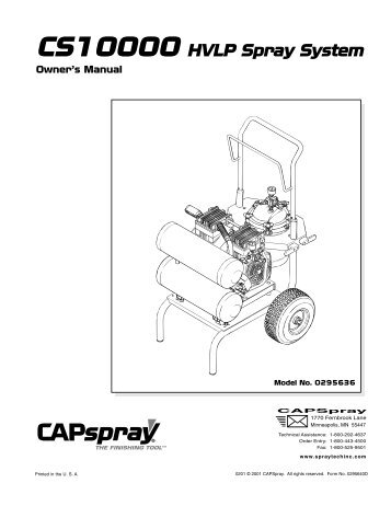 CS10000 HVLP Spray System