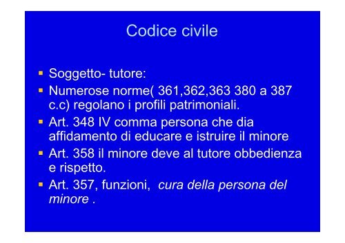 La Tutela : Il tutore provvisorio