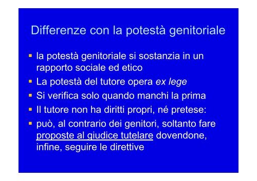 La Tutela : Il tutore provvisorio