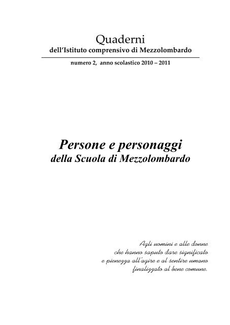 Quaderno2 Pdf Istituto Comprensivo Mezzolombardo