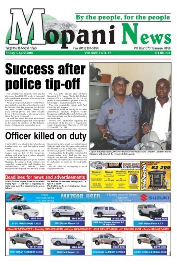 Success after police tip-off - Letaba Herald