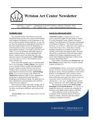 2010 Wriston Newsletter (PDF) - Lawrence University