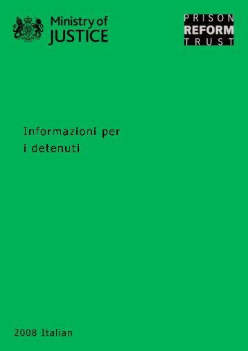 detenuti in attesa di giudizio - Prison Reform Trust