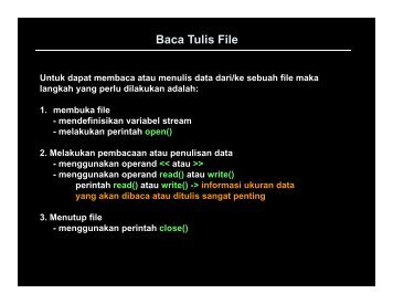 Baca Tulis File