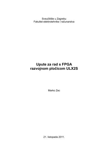 Upute za rad s FPGA razvojnom pločicom ULX2S - FER