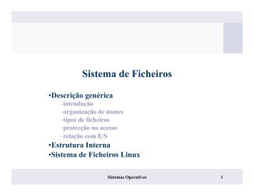 Sistema de Ficheiros