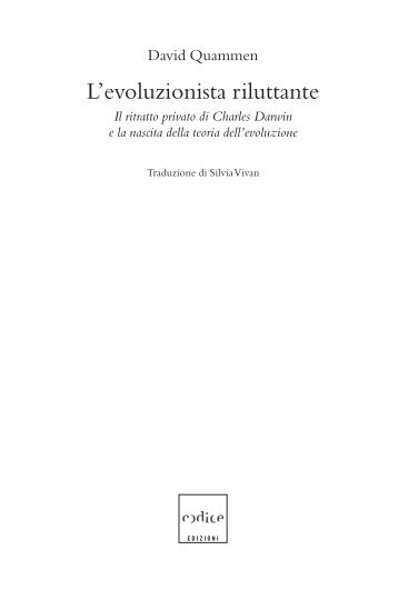 L'evoluzionista riluttante - Codice Edizioni