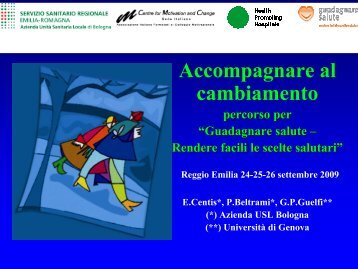 Accompagnare al cambiamento - Azienda USL di Reggio Emilia
