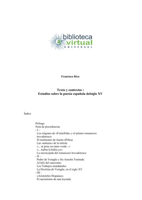 descargar libro - Biblioteca Virtual Universal