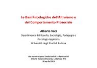 Le Basi Psicologiche dell'Altruismo e del Comportamento Prosociale