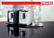 Miele's CM 5 freestanding coffee systems