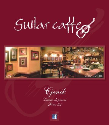 Cjenik - Guitar Caffe