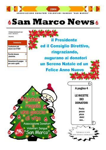 ASSOCIAZIONE DONATORI VOLONTARI SANGUE SAN MARCO ...