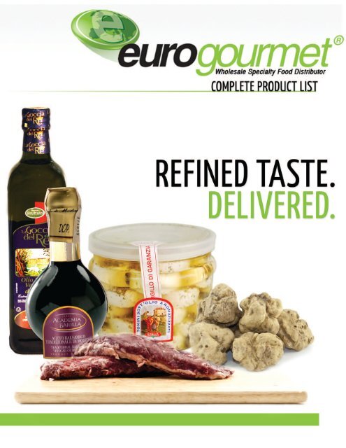COMPLETE PRODUCT LIST - Euro Gourmet