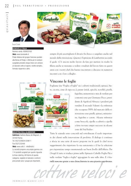 Verdure in tavola - B2B24 - Il Sole 24 Ore