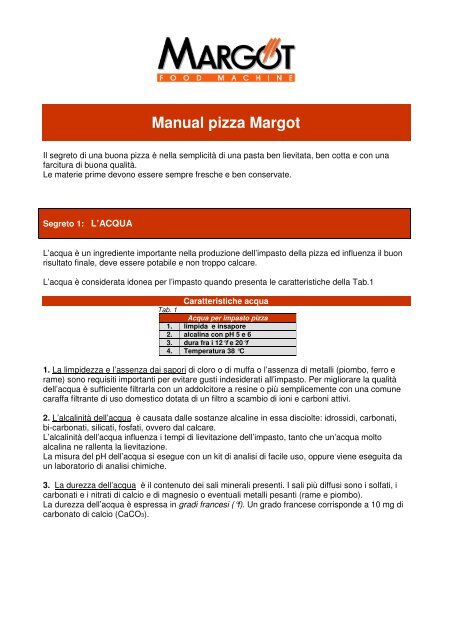 Manual pizza Margot - Forno per pizza Forni per pizzeria