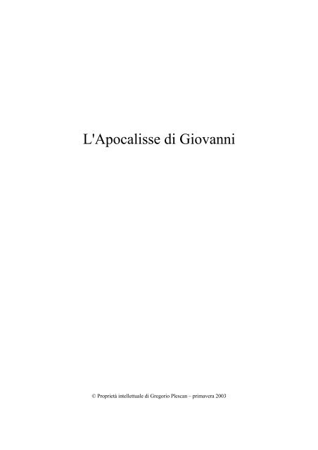 L'Apocalisse di Giovanni - InfoTdGeova.it