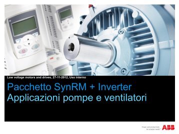 Motori a riluttanza variabile IE4 - VTF Sistemi