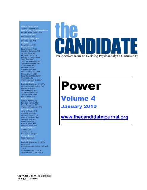 Volume 4 - The Candidate