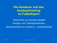 Schnelligkeit und Ausdauer im Fußball ... - GFT Oberbayern