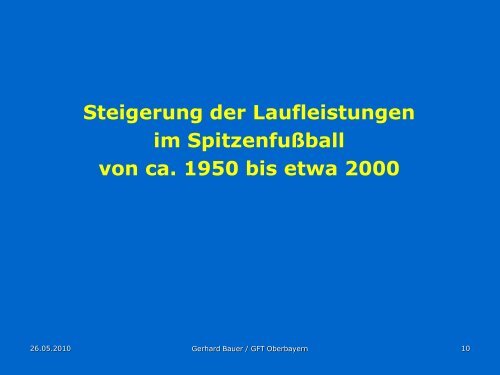 Schnelligkeit und Ausdauer im Fußball ... - GFT Oberbayern