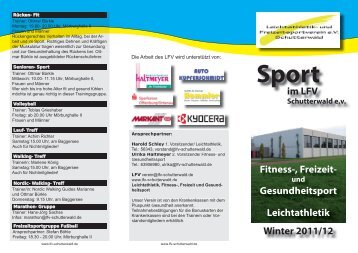 Flyer Winter 2011.indd - Nachrichten • Leichtathletik- und ...