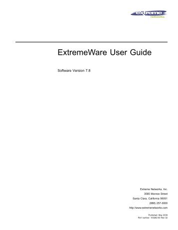 ExtremeWare User Guide