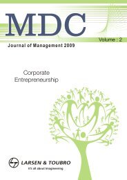 VOL. 2, 2009 MDC Journal of Management - Larsen & Toubro