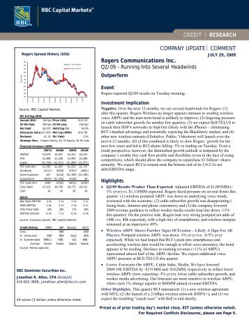company update⏐ comment - RBC Capital Markets