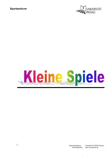 Kleine Spiele Sammlung - Sportzentrum