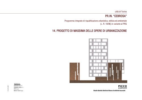 PR.IN. “CEBROSA” 14. PROGETTO DI MASSIMA ... - Città di Torino