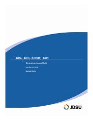 LB100, LB110, LB110BT, LB115 - JDSU