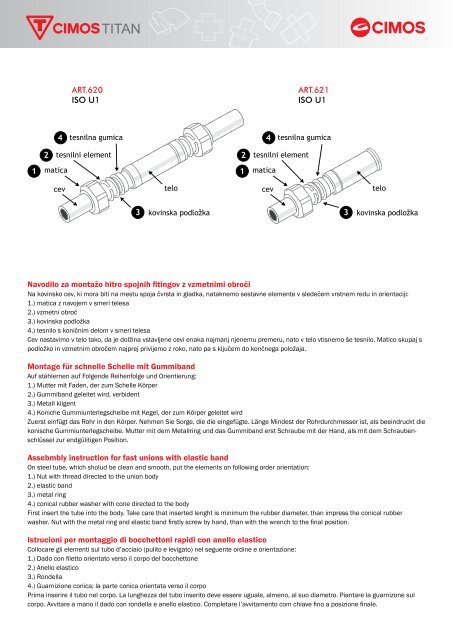 Fitingi Fittings Raccordi - cimos titan