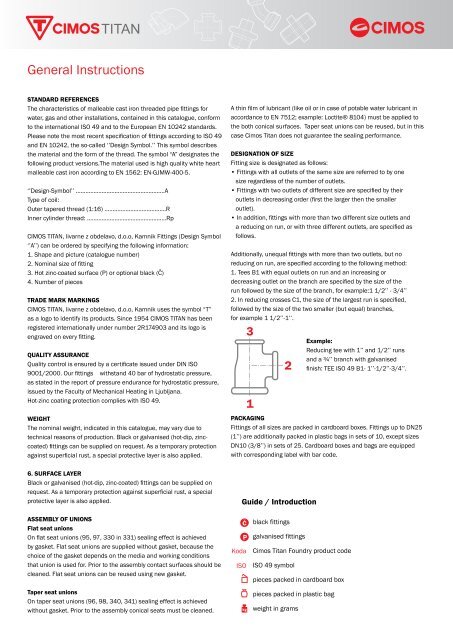 Fitingi Fittings Raccordi - cimos titan